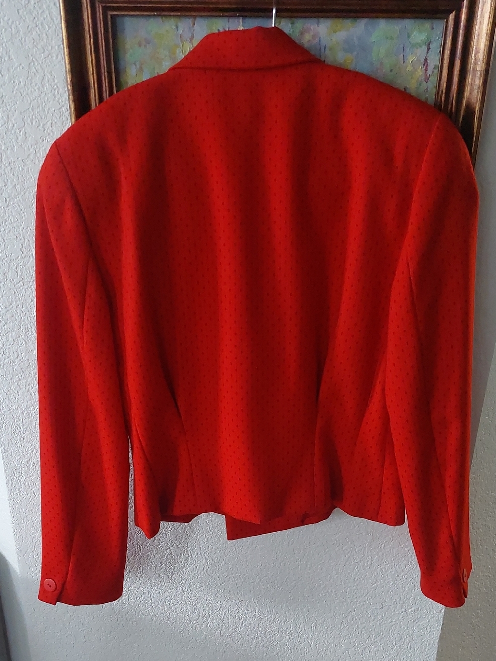 Dior VINTAGE Red Double-Breasted CROPPED Jacket - Picture 2 of 11